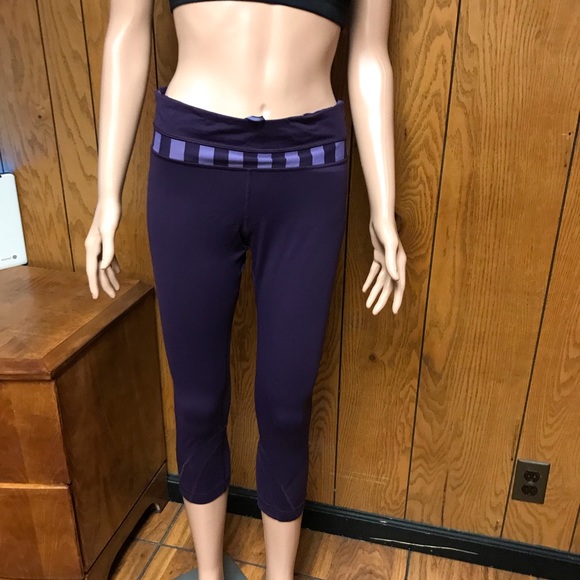Lululemon" Run Inspire Crop leggings purple - Picture 8 of 16